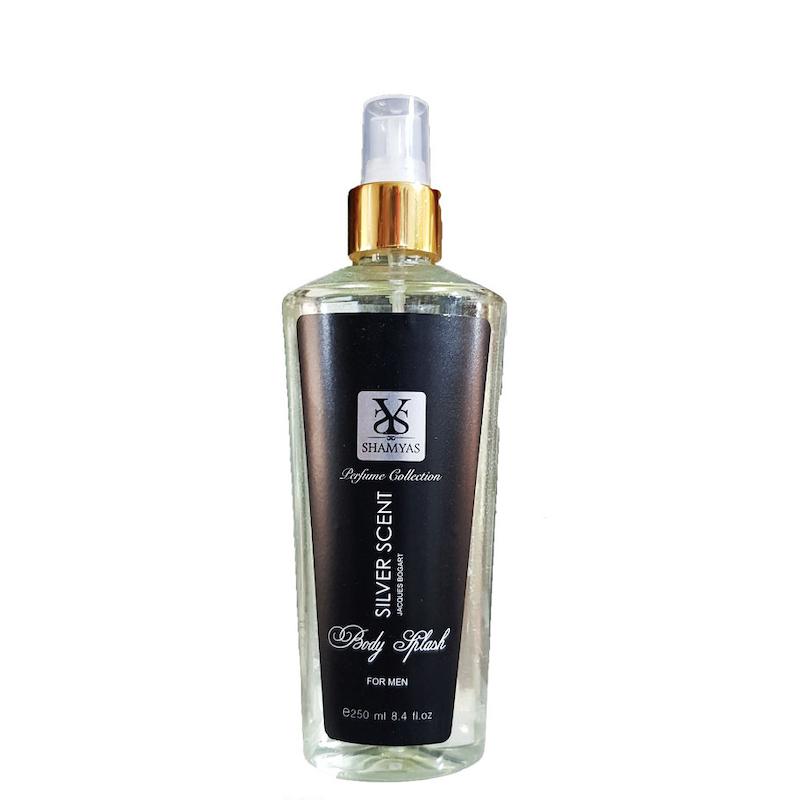  بادی اسپلش مردانه شمیاس SHAMYAS مدل سیلور سنت Silver Scent حجم 250 میل 