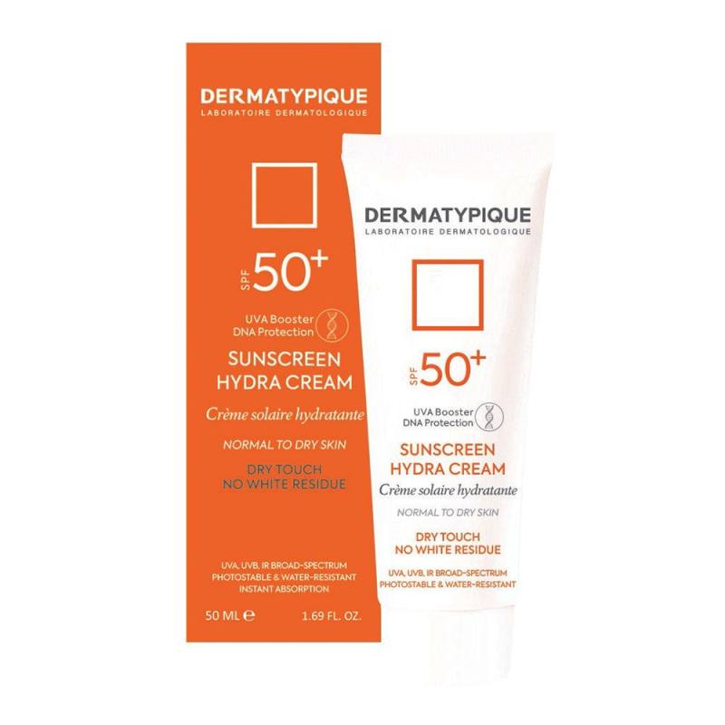 کرم ضد آفتاب بی رنگ پوست خشک SPF50 درماتیپیک 50 میلی لیتر