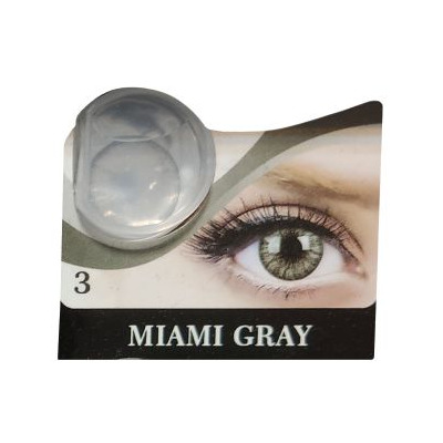 لنز رنگی سالانه هرا گریس MIAMI GRAY 3 طوسی دور دار شماره 3