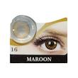 لنز رنگی سالانه Hera Grace هرا گریس MAROON 16 دور دار و رگه دار قهوه ای عسلی شماره 16