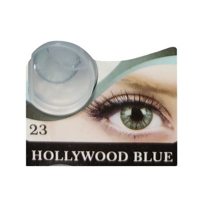 لنز رنگی سالانه Hera Grace هرا گریس HOLLYWOOD BLUE 23 دور دار آبی خاکستری روشن شماره 23