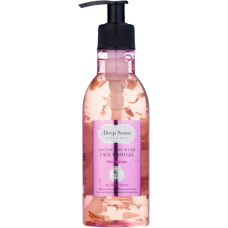 ژل شستشوی صورت گلاب دیپ سنس Deep sense سی گل مناسب انواع پوست حجم 250 میلی لیتر