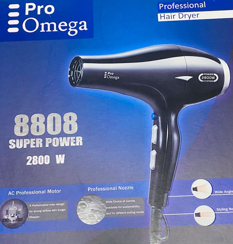 سشوار حرفه ای 2800 وات پروامگا Pro Omega مدل 8808
