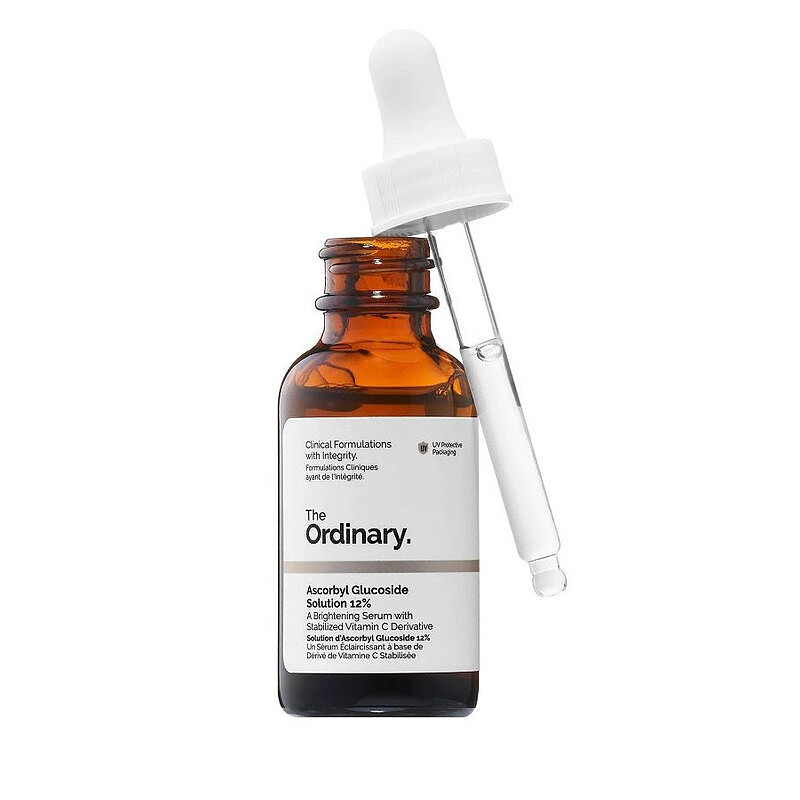  سرم آسکوربیل گلوکوزید 12% حاوی ویتامین C اوردینری دارای پچ کد و سریال نامبر اصالت Ordinary