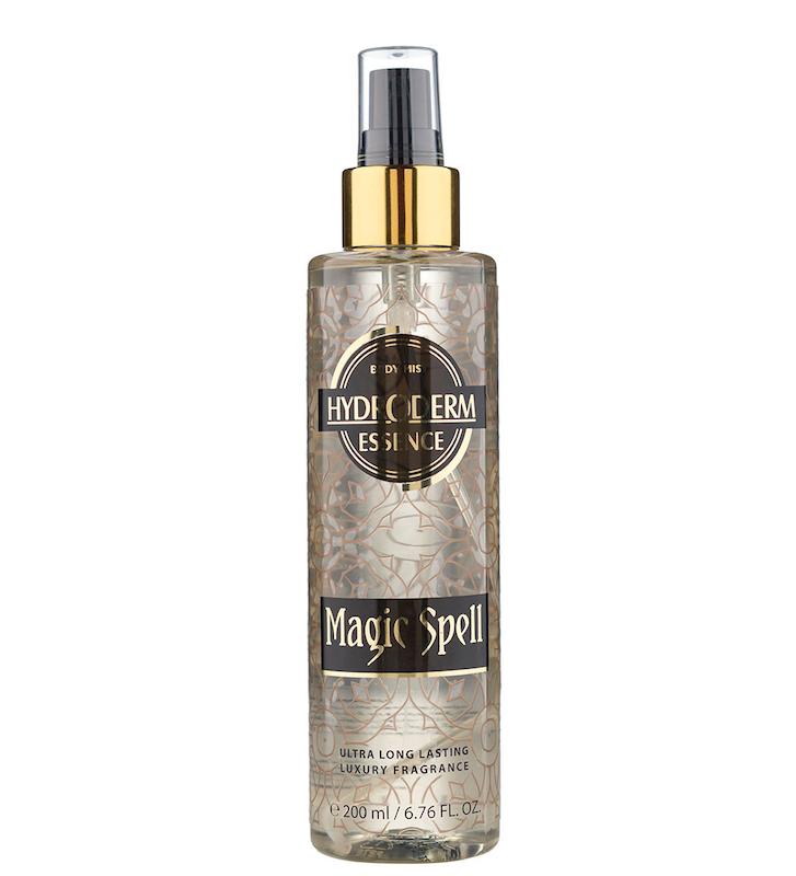 بادی (اسپلش) میست زنانه هیدرودرم HYDRODERM مدل مجیک اسپل magic spell حجم 200 میلی لیتر