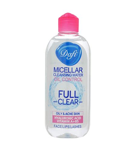 محلول پاک کننده آرایش (میسلار واتر) مناسب پوست های ]چرب دافی Dafi حجم 200 میل