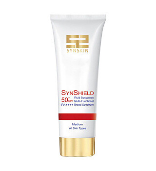 ضد آفتاب فلوئید ساین شیلد ساین اسکین SYNSKIN (SPF 50 ) رنگ مدیوم حجم 50 میل