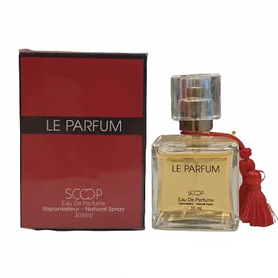 عطر ادکلن جیبی زنانه اسکوپ SCOOP مدل لالیک قرمز لالیک له پارفوم Le Parfum حجم 30 میل