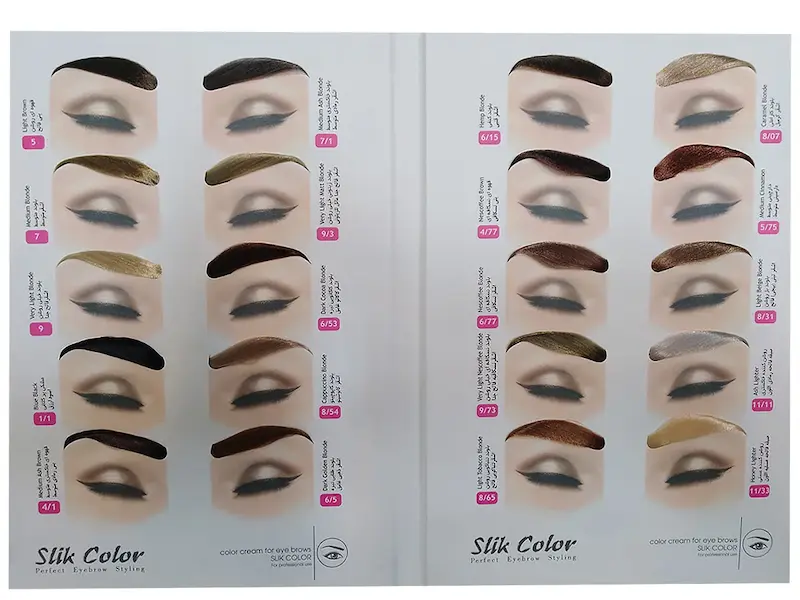 کیت رنگ ابرو سلیک کالر SILK COLOR همراه با اکسیدان حجم 25 میل