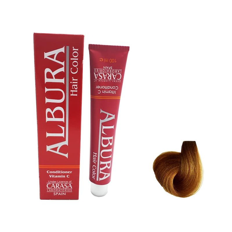رنگ موی آلبورا ALBURA شماره 5.3 قهوه ای طلایی روشن حجم 100 میل