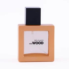 ادکلن مینیاتوری دلگادو DELGADO مردانه مدل وود قهوه ای WOOD حجم 25 میل