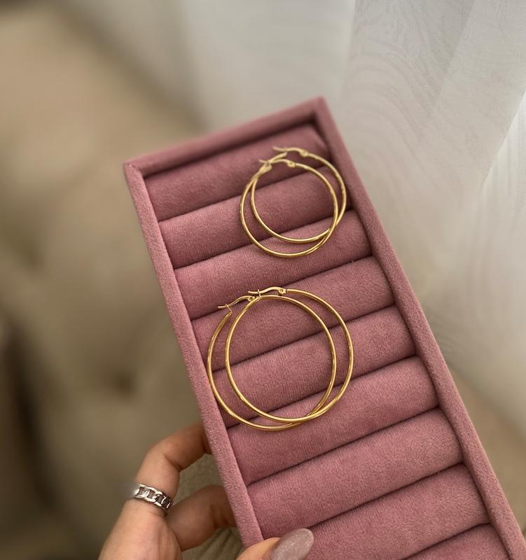 گوشواره حلقه ای ساده