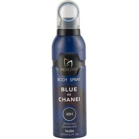 اسپری خوشبو کننده بدن مردانه مردیت MEREDITH رایحه بلو چنل (شنل) Blue de Chanel حجم 200 میل