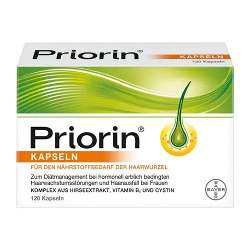 قرص پریورین بایر Priorin اصلی ضدریزش هورمونی و ارثی بسته 120 عددی