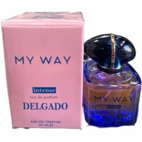 ادکلن مینیاتوری دلگادو DELGADO زنانه مدل مای وی اینتنس My Way Intense حجم 25 میل