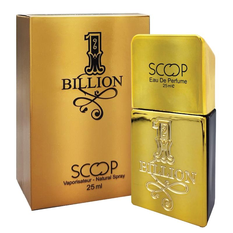 عطر ادکلن جیبی مردانه اسکوپ SCOOP مدل وان بیلیون 1 BIL حجم 25 میل