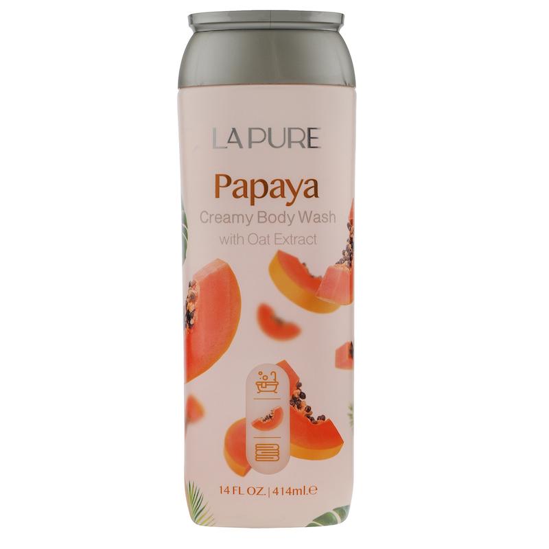 شامپو بدن کرمی پاپایا لپیور LAPURE حاوی جو دوسر حجم 414 میل