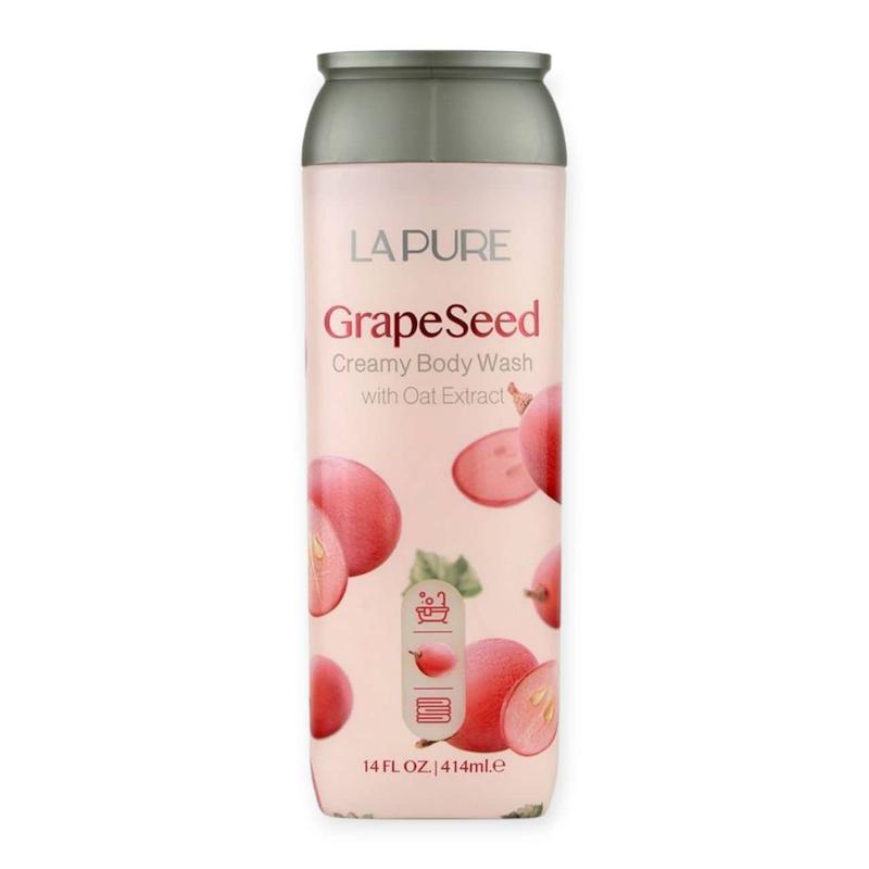 شامپو بدن کرمی هسته انگور لپیور LAPURE حاوی جو دوسر حجم 414 میل