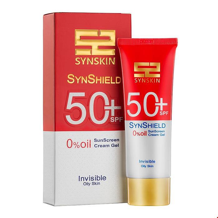 کرم ژل ضد آفتاب فاقد چربی ساین شیلد SPF50 ساین اسکین SYNSKIN حجم 50 میل (بی رنگ)