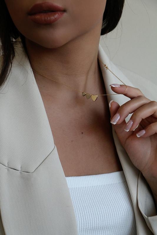 گردنبند سه قلب