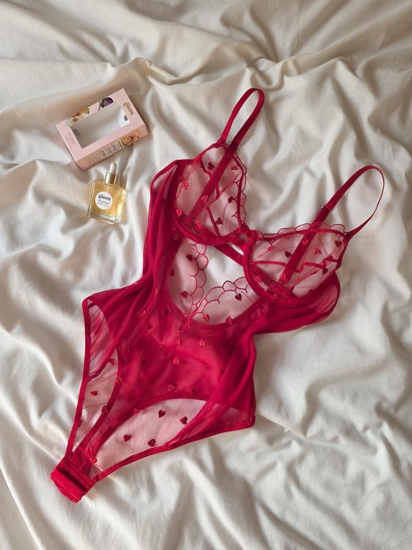 بادی قلبی ولنتاین قرمز 