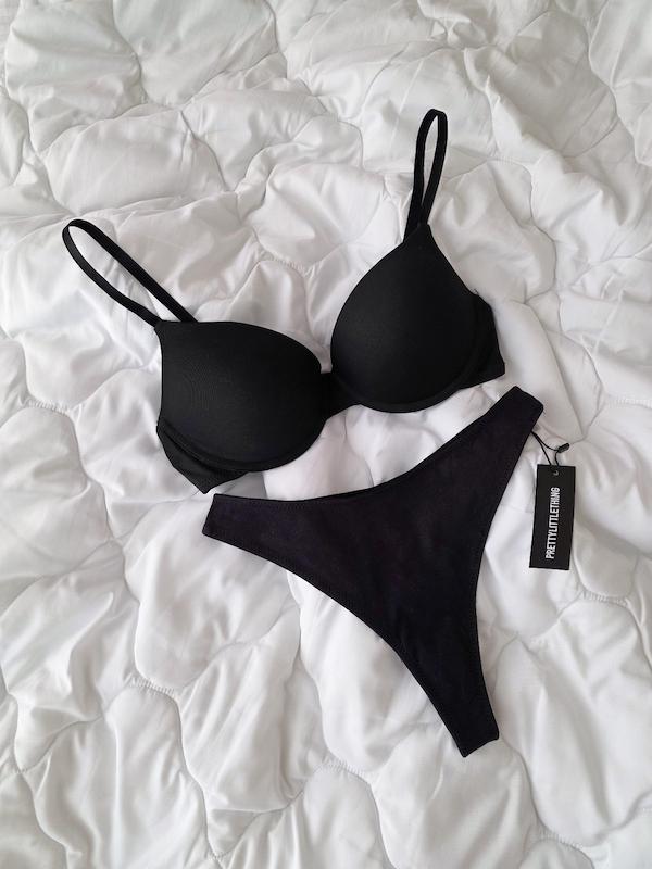ست سوتین شورت لایه نازک pretty little thing 
