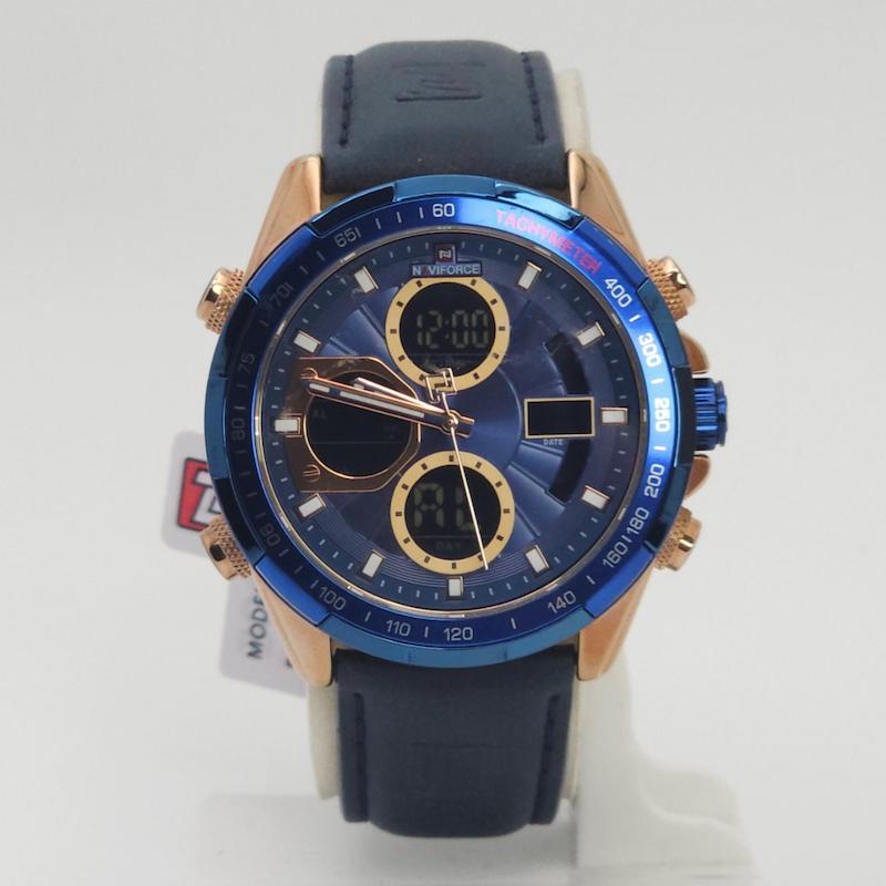 ساعت مچی مردانه نیوی فورس Naviforce 9197 دو زمانه و دو موتور کوارتز ژاپن کد 4880