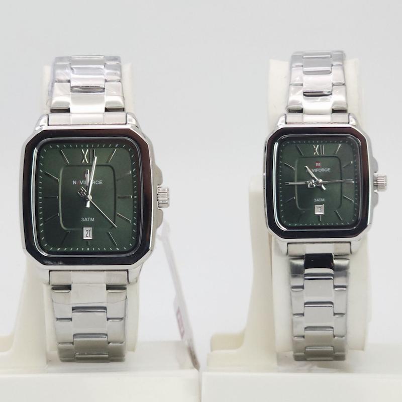 ست ساعت مچی مردانه و زنانه نیوی فورس Naviforce 9239 با موتور کوارتز ژاپن کد 4887