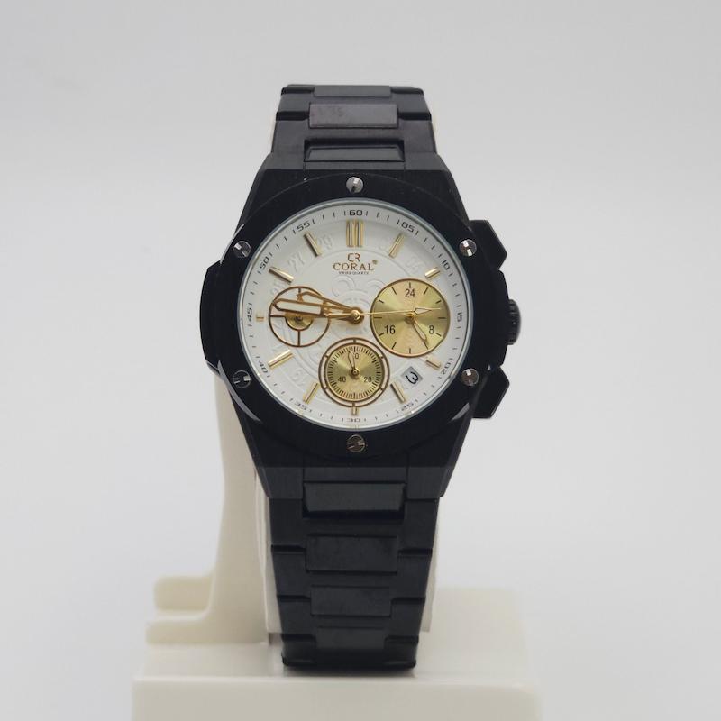ساعت مچی مردانه کورال Coral9118 کرنوگراف ۳موتور فعال کد 4907