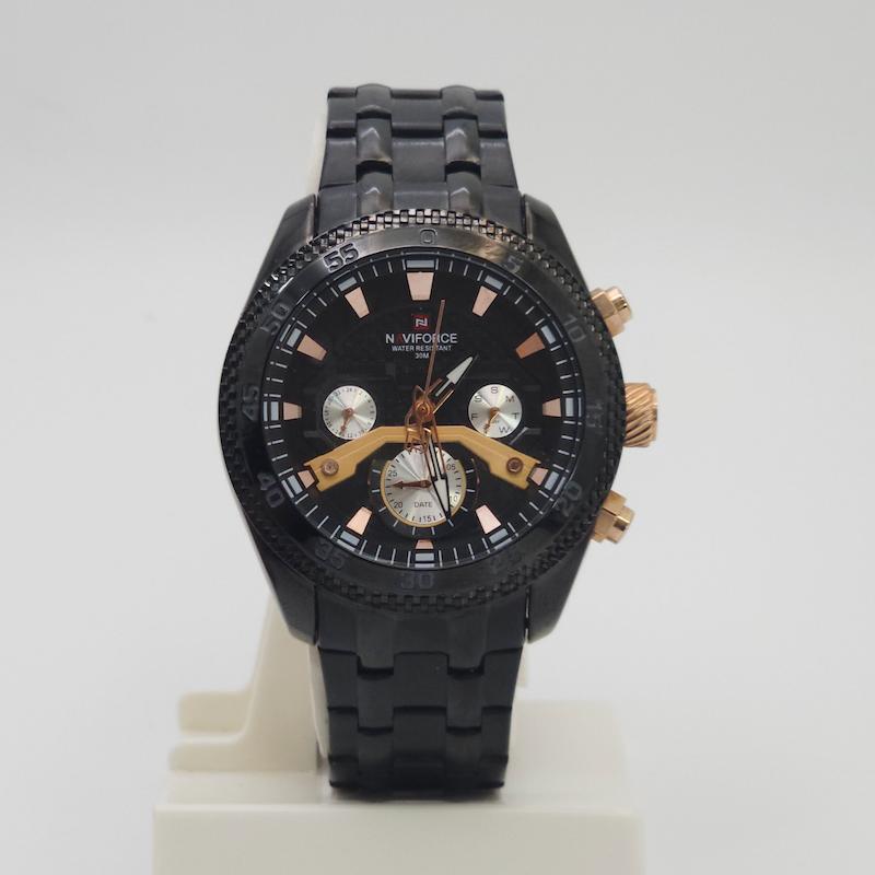 ساعت مچی مردانه نیوی فورس Naviforce 9222 سه موتور فعال فول تایم کد 4918