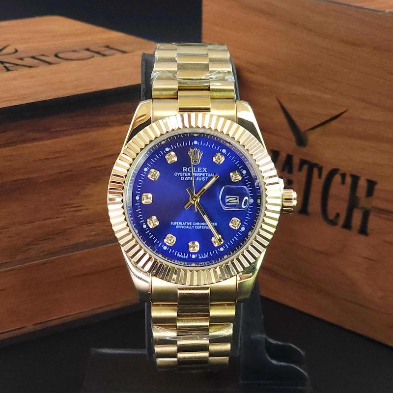 ساعت مچی مردانه رولکس دیت جاست Rolex datejust تاریخ دار با قفل پروانه ای کد 3362