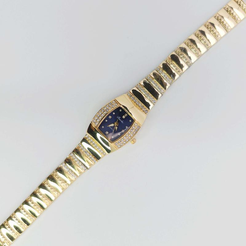 ساعت مچی زنانه باوک Baoke نگین دار با موتور کوارتز صفحه آبی کد 1002