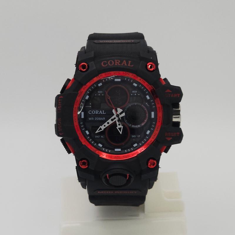 ساعت مچی مردانه کورال Coral CR1042-2 دوزمانه طرح ساعت مچی جی‌شاک کد 1073