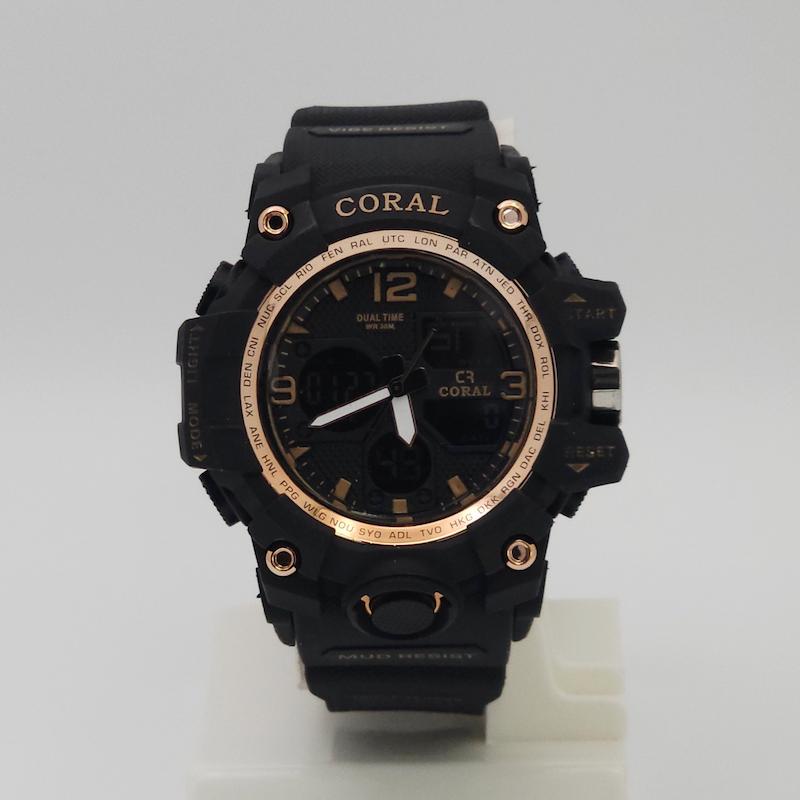 ساعت مچی مردانه کورال Coral CR1042-2 دوزمانه طرح ساعت مچی جی‌شاک کد 1075