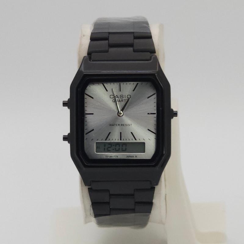 ساعت مچی مردانه کاسیو نوستالژی Casio AQ-230 دوزمانه کلاسیک کد 1118