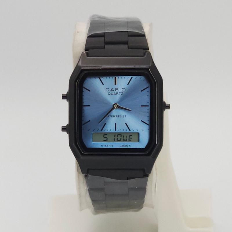 ساعت مچی مردانه کاسیو نوستالژی Casio AQ-230 دوزمانه کلاسیک کد 1119