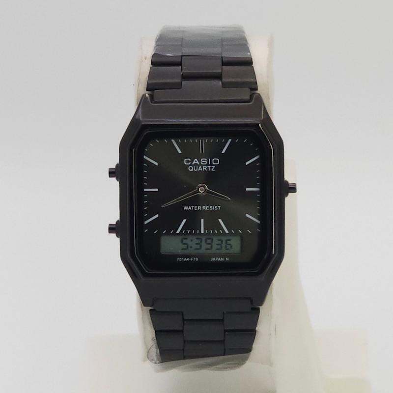ساعت مچی مردانه کاسیو نوستالژی Casio AQ-230 دوزمانه کلاسیک کد 1120