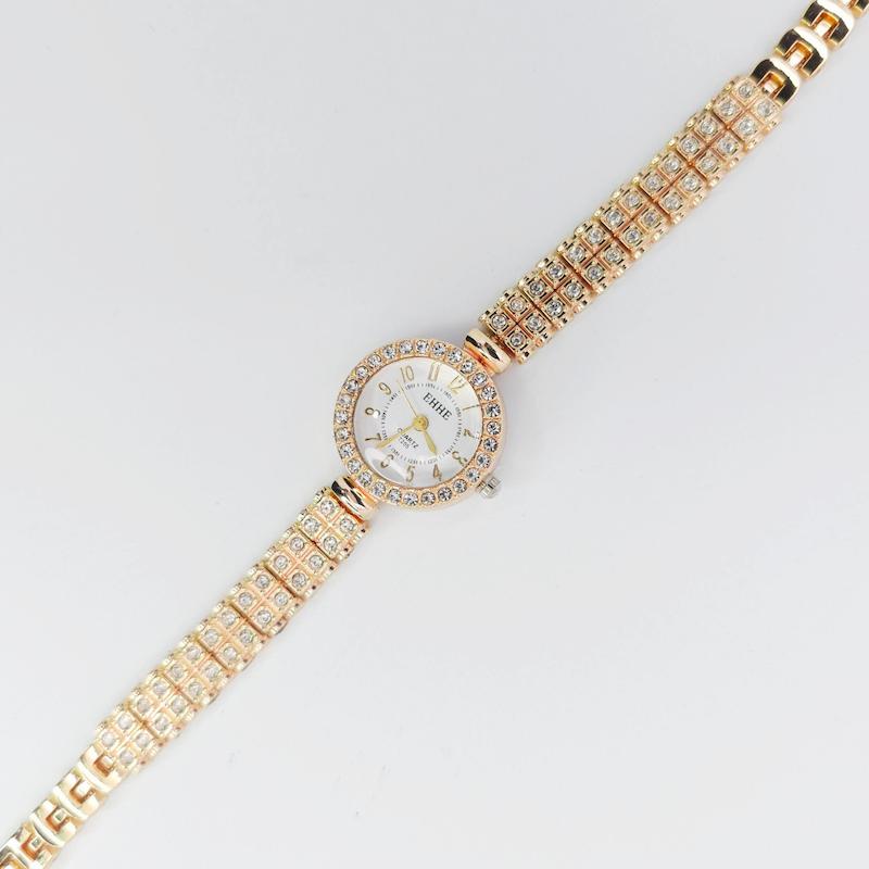 ساعت مچی زنانه مجلسی EHHE نگین دار با موتور کوارتز کد 1175