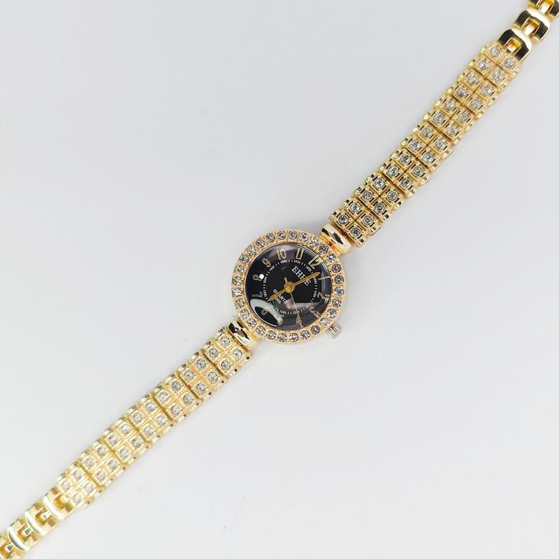 ساعت مچی زنانه مجلسی EHHE نگین دار با موتور کوارتز کد 1177