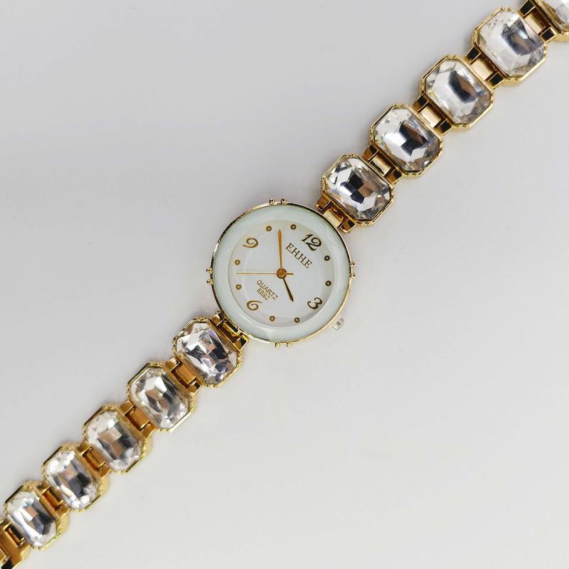 ساعت مچی زنانه مجلسی EHHE نگین دار با موتور کوارتز کد 1184