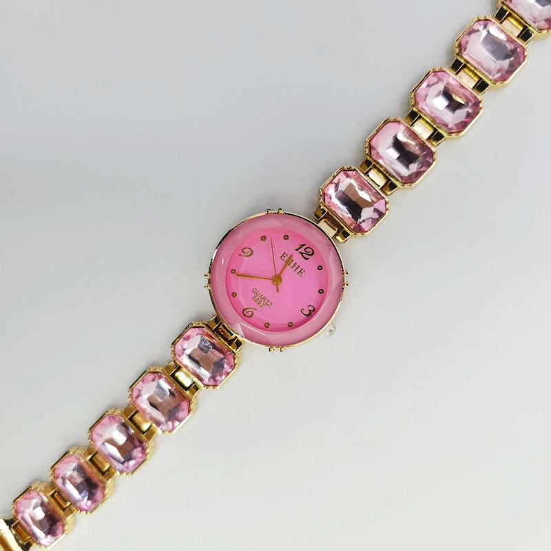 ساعت مچی زنانه مجلسی EHHE نگین دار با موتور کوارتز کد 1185