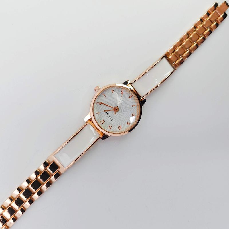 ساعت مچی زنانه مجلسی Roilyn نگین دار با موتور کوارتز کد 1187