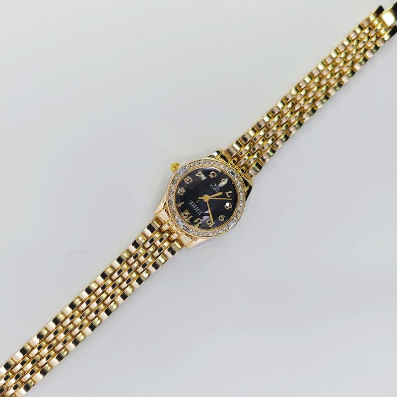 ساعت مچی زنانه مجلسی EHHE نگین دار با موتور کوارتز کد 1204