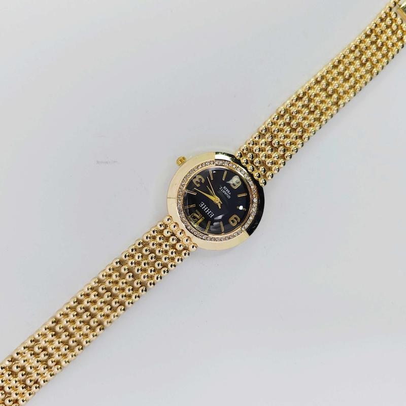 ساعت مچی زنانه مجلسی EHHE نگین دار با موتور کوارتز کد 1245