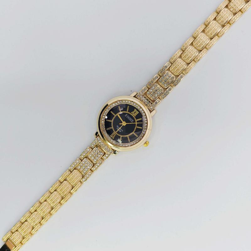 ساعت مچی زنانه مجلسی EHHE نگین دار با موتور کوارتز کد 1267