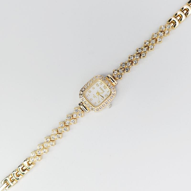 ساعت مچی زنانه مجلسی EHHE نگین دار با موتور کوارتز کد 1293