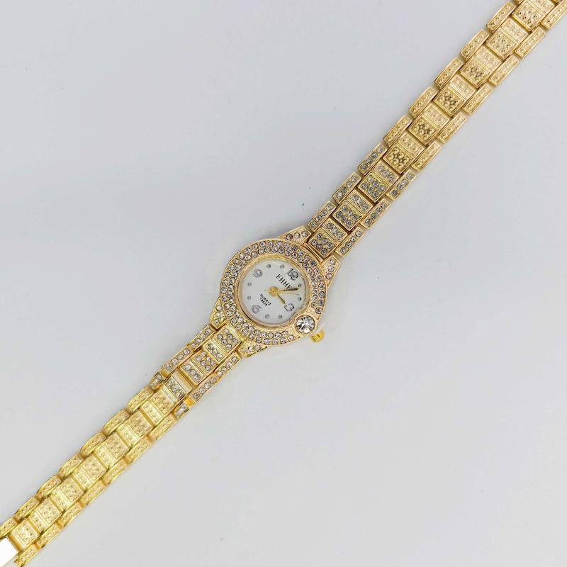 ساعت مچی زنانه مجلسی EHHE نگین دار با موتور کوارتز کد 1299