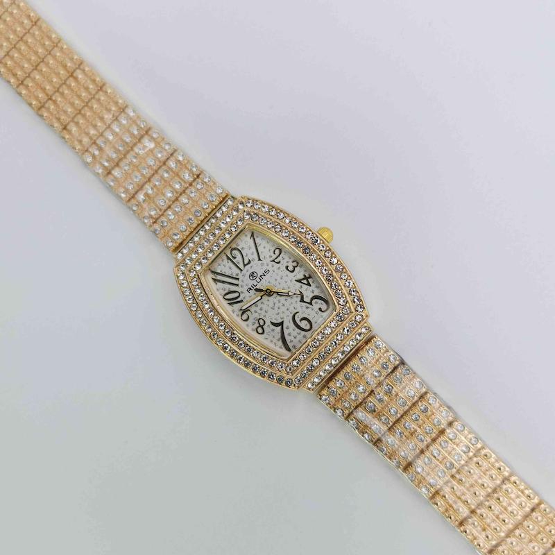 ساعت مچی زنانه مجلسی ریلانس Riluns نگین دار با موتور کوارتز کد 1457