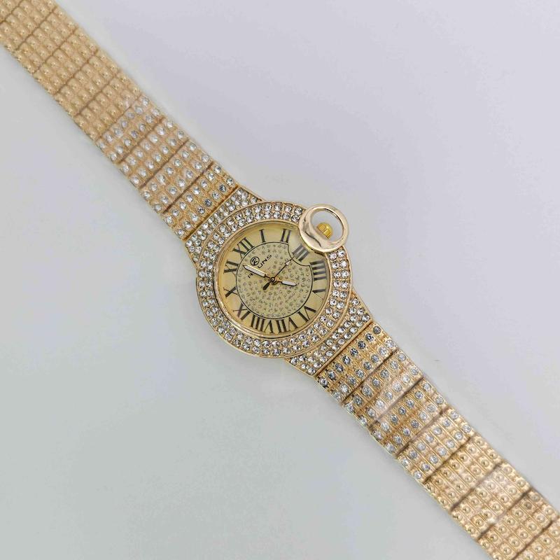 ساعت مچی زنانه مجلسی ریلانس Riluns نگین دار با موتور کوارتز کد 1470