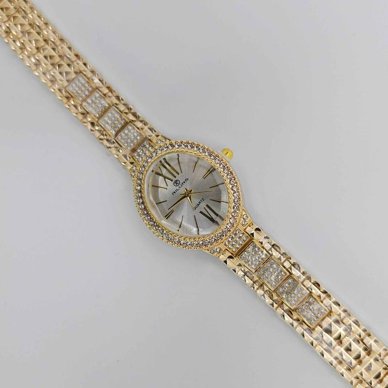 ساعت مچی زنانه مجلسی ریلانس Riluns نگین دار با موتور کوارتز کد 1485